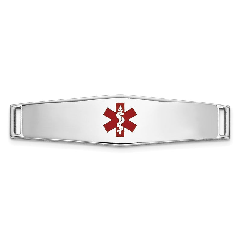 14K white gold plate bracelet