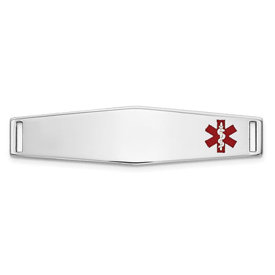 14K white gold plate bracelet
