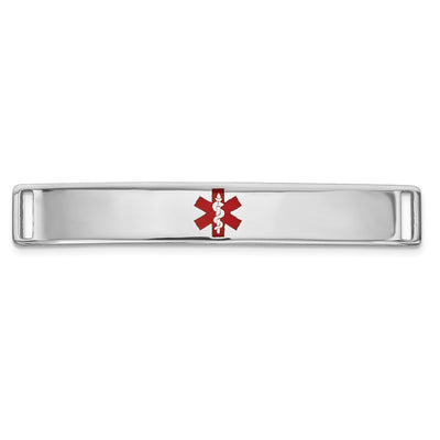 14K white gold plate bracelet