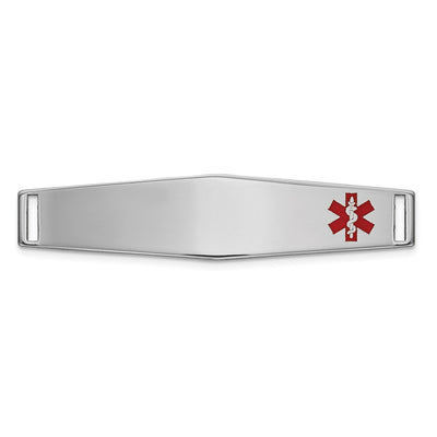 14K white gold plate bracelet