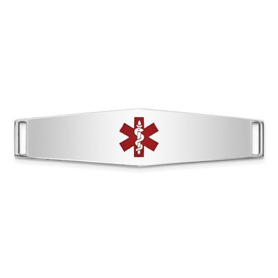 14K white gold plate bracelet
