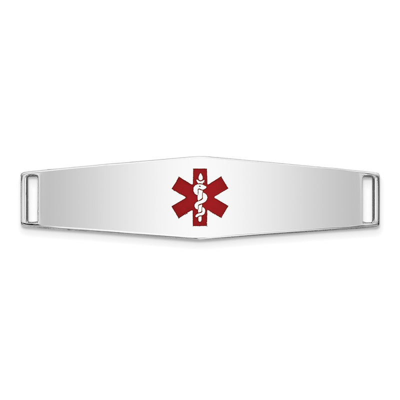 14K white gold plate bracelet