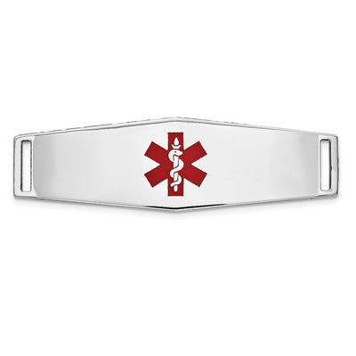 14K white gold plate bracelet