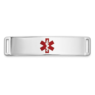 14K white gold plate bracelet