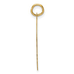 14K Plain Medium .013 Gauge Facing Right Engravable Boy Head Charm, 27.2 x 19.2mm view