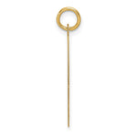 14K Plain Medium .013 Gauge Facing Left Engravable Boy Head Charm, 27.4 x 17.6mm view