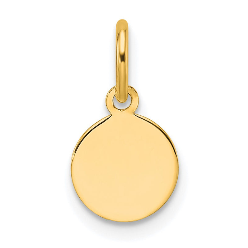 14K gold disc charm