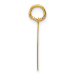 14K Plain .013 Gauge Engravable Round Disc Charm, 21.2 x 15.5mm view