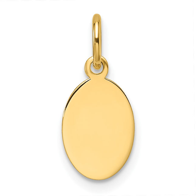 14K gold disc charm