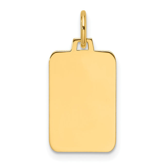14K gold disc charm
