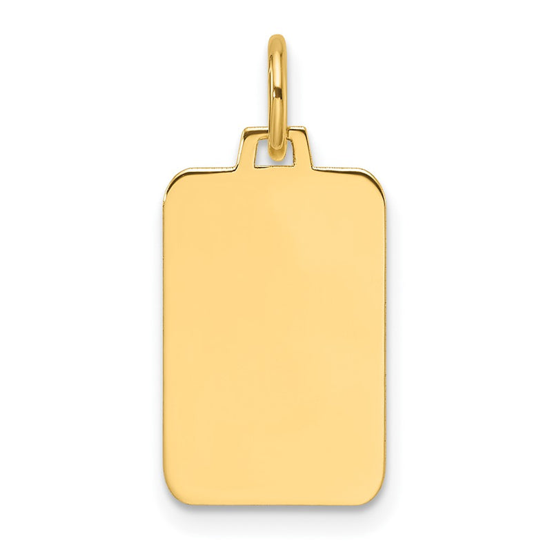 14K gold disc charm