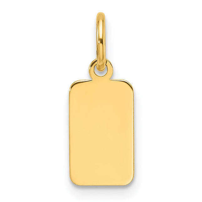 14K gold disc charm