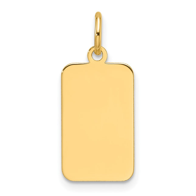 14K gold disc charm