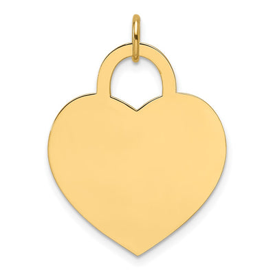 14K gold heart charm
