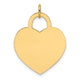 14K Large Engravable Heart Charm, 29.3 x 21.3mm (13)