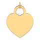 14K Large Engravable Heart Charm, 34 x 24.8mm (13)