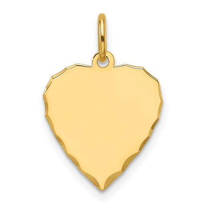 14K gold disc charm