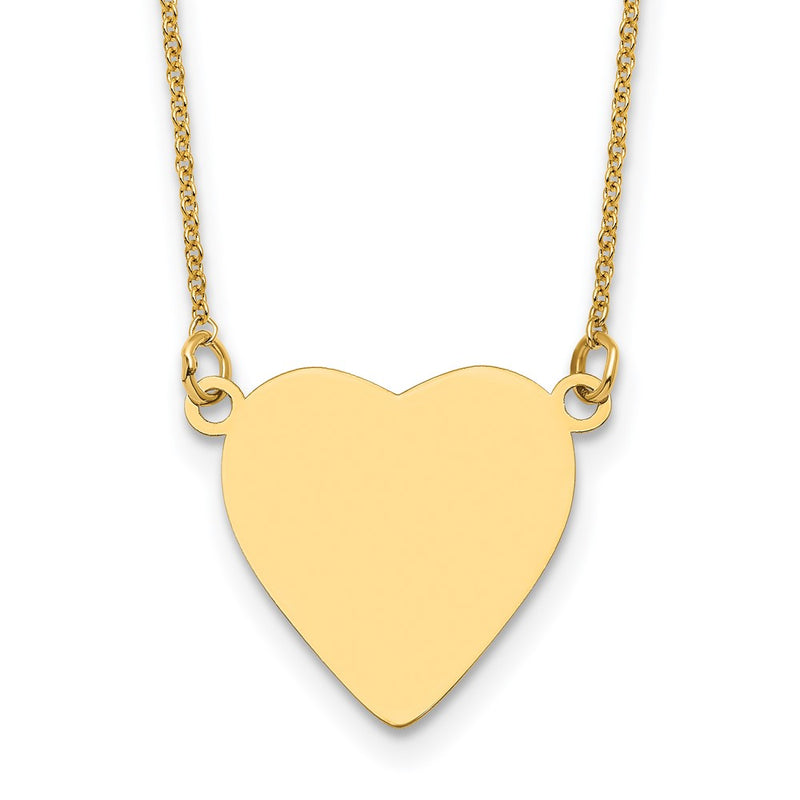 14K gold disc necklace