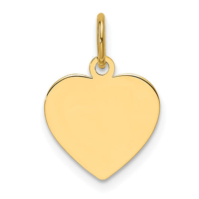 14K gold disc charm