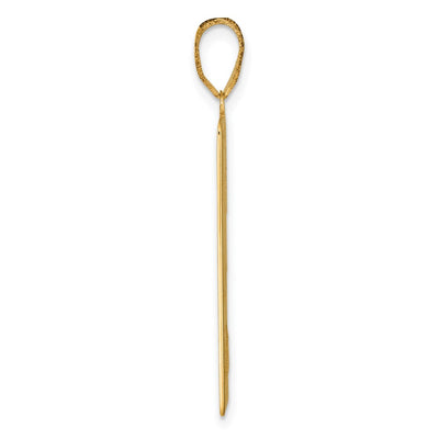 14K Yellow Gold The Magician Tarot Card Pendant