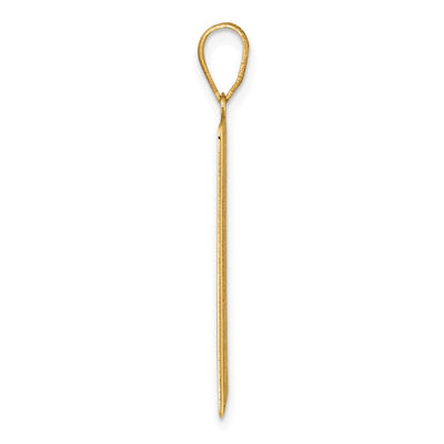 14K Yellow Gold The Empress Tarot Card Pendant