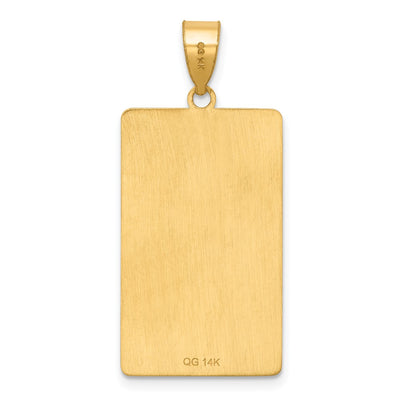 14K Yellow Gold The Empress Tarot Card Pendant