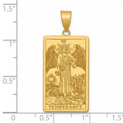 14K Yellow Gold The Empress Tarot Card Pendant