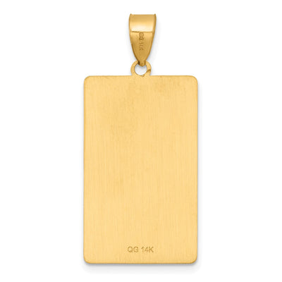 14K Yellow Gold The Tower Tarot Card Pendant