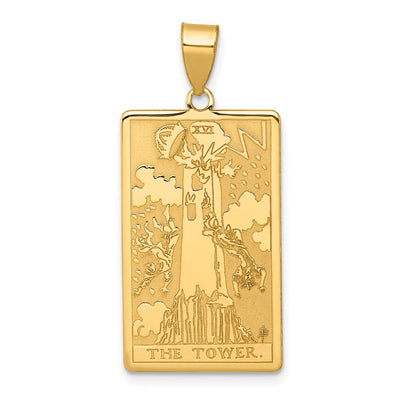 14K yellow gold pendant
