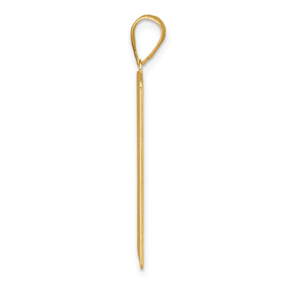 14K Yellow Gold The Star Tarot Card Pendant
