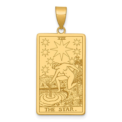 14K yellow gold star pendant