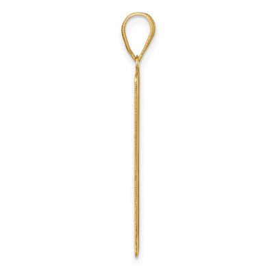 14K Yellow Gold The Sun Tarot Card Pendant