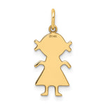 14K .018 Depth Engravable Girl Charm view