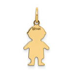 14K .011 Depth Engravable Boy Charm view