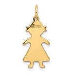 14K .018 Depth Engravable Girl Charm view