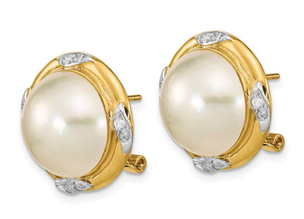 14k Yellow Gold Earrings Style XMP102 - Classique Jewelry Inc.