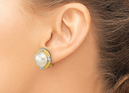 14k Yellow Gold Earrings Style XMP102 - Classique Jewelry Inc.