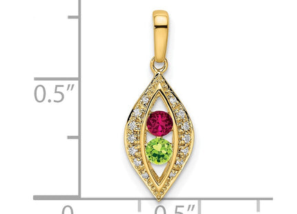 14k Yellow Gold Pendants Style XMP32 - Classique Jewelry Inc.