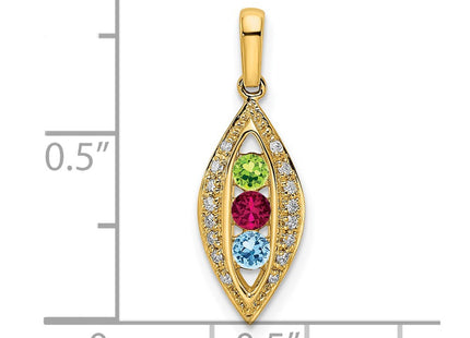14k Yellow Gold Pendants Style XMP32 - Classique Jewelry Inc.