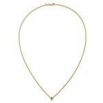 14k 1 Genuine Birthstone Mother's Necklace view 5