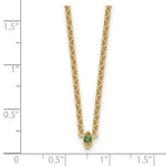 14k 1 Synthetic Birthstone Mother's Necklace view 6