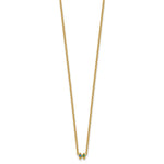 14K 2 Birthstone Mother's Necklace Mounting view 3