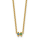 14K 2 Genuine Birthstone Mother's Necklace