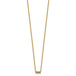 14k 3 Genuine Birthstone Mother's Necklace view 3