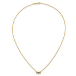 14k 3 Birthstone Mother's Necklace Mounting view 5