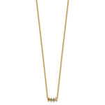 14k 4 Genuine Birthstone Mother's Necklace view 3
