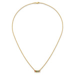 14k 4 Birthstone Mother's Necklace Mounting view 5