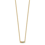 14k 5 Synthetic Birthstone Mother's Necklace view 3