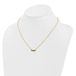 14k 5 Birthstone Mother's Necklace Mounting view 4