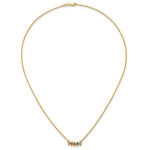 14k 5 Synthetic Birthstone Mother's Necklace view 5